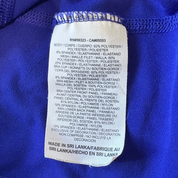 NIKE Dry Fit Racer Back Blue Tank Top Size Small - Picture 7 of 10